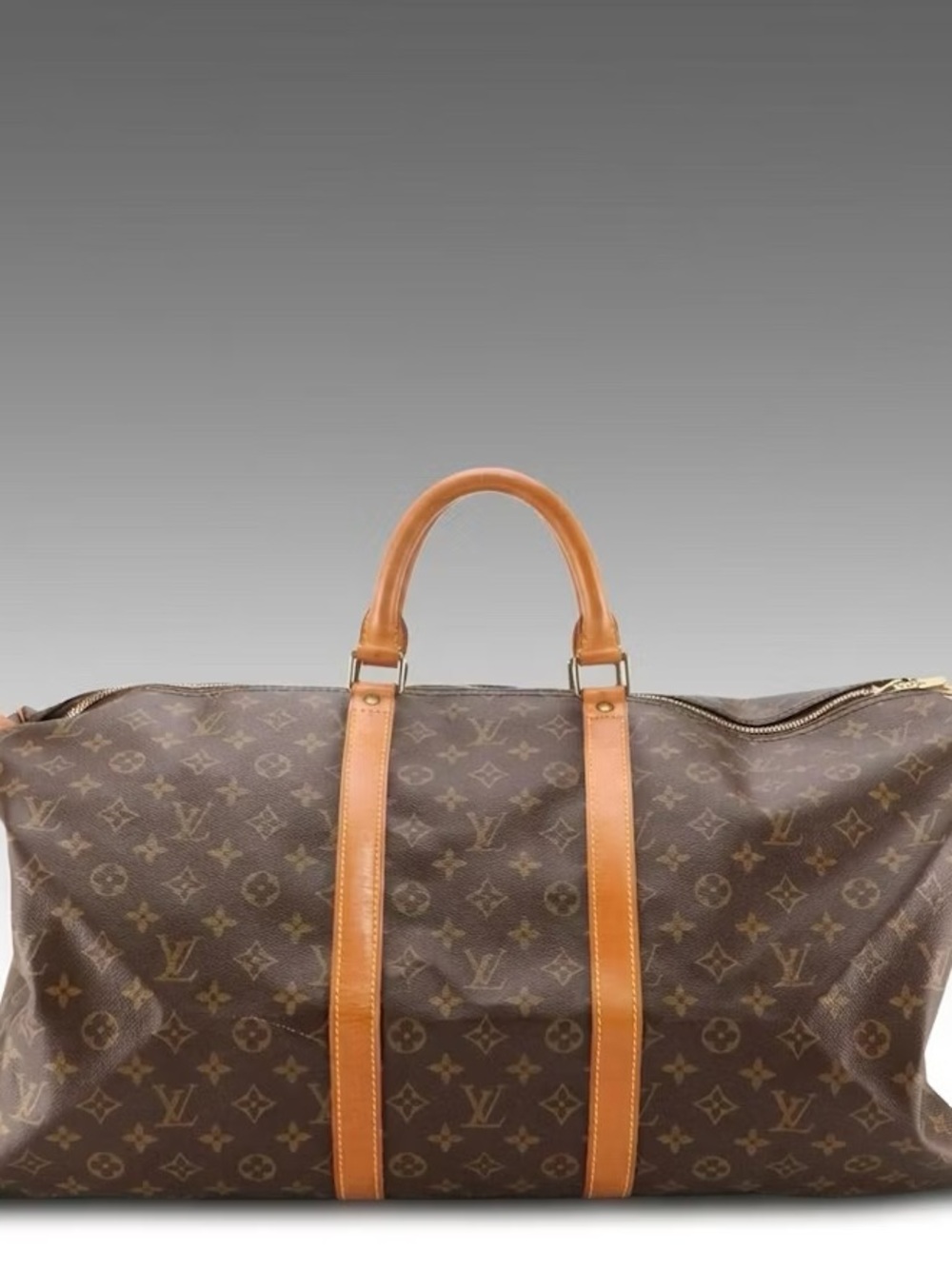 Louis Vuitton Brown Monogram Canvas Duffel 55 Keep all